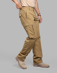 Antique Bronze Comfort Straight Fit Stretch Utilty Cargo Pants