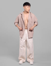 Ecru Extra Loose Fit Denim Pant