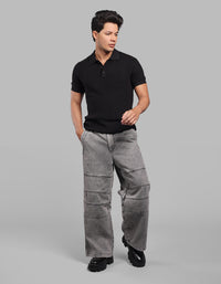 Charcoal Extra Loose Fit Denim Pant