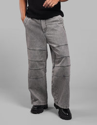 Charcoal Extra Loose Fit Denim Pant