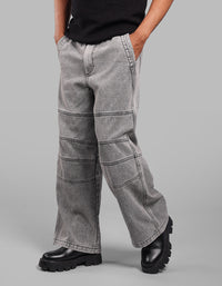 Charcoal Extra Loose Fit Denim Pant