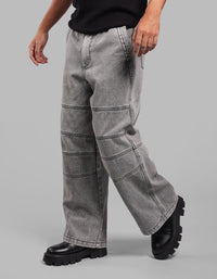 Charcoal Extra Loose Fit Denim Pant