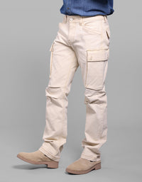 Light Lemon Comfort Straight Fit  Stretch Denim Cargo