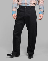 Black Loose Arc Fit Cross Pocket Denim Pant