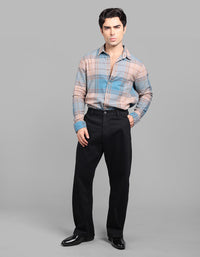 Black Loose Arc Fit Cross Pocket Denim Pant