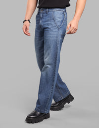 Med Blue Loose Fit Jeans