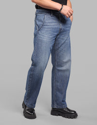 Med Blue Loose Fit Jeans