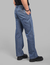 Med Blue Loose Fit Jeans