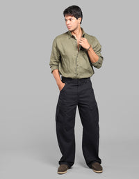 Black Balloon Fit Cargo Pants