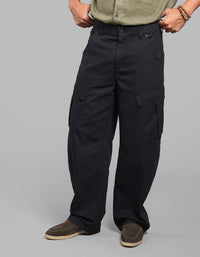 Black Balloon Fit Cargo Pants