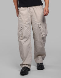 Lt Stone Balloon Fit Cargo Pants