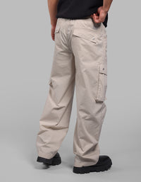 Lt Stone Balloon Fit Cargo Pants
