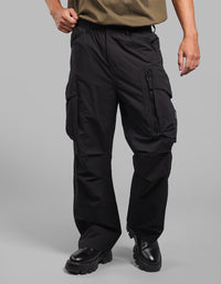 Black Loose Fit Utility Cargo