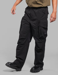Black Loose Fit Utility Cargo