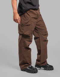 Coffee Loose Fit Utility Cargo