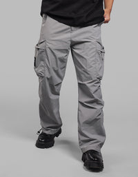 Lt Grey Loose Fit Utility Cargo