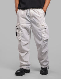 White Loose Fit Utility Cargo