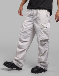 White Loose Fit Utility Cargo