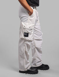 White Loose Fit Utility Cargo