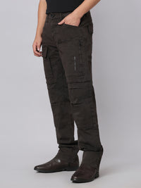 Charcoal Comfort Straight Fit Stretch Cargo Pant