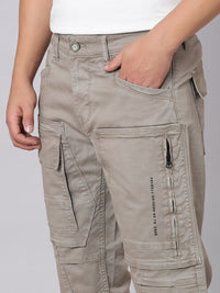 Sand Comfort Straight Fit Stretch Cargo Pant