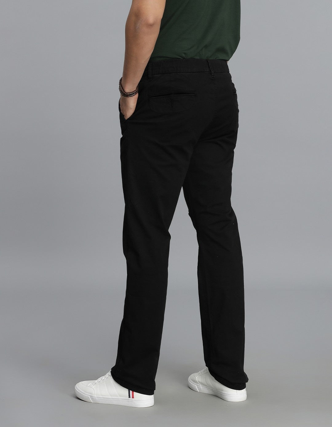 Black Regular Fit Cargo Pant