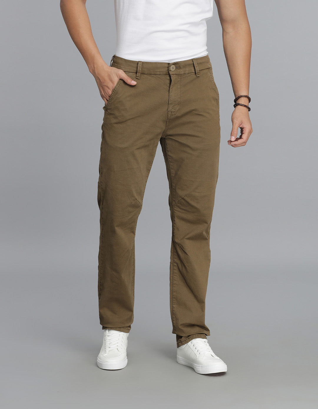 Khaki Regular Fit Cargo Pant