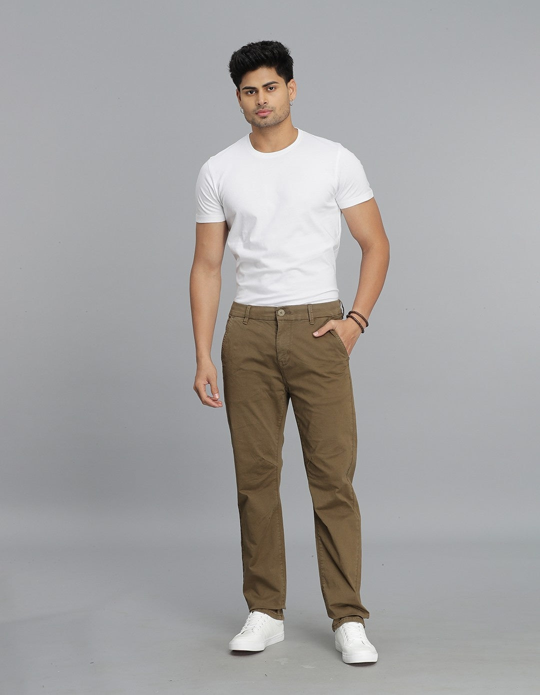 Khaki Regular Fit Cargo Pant