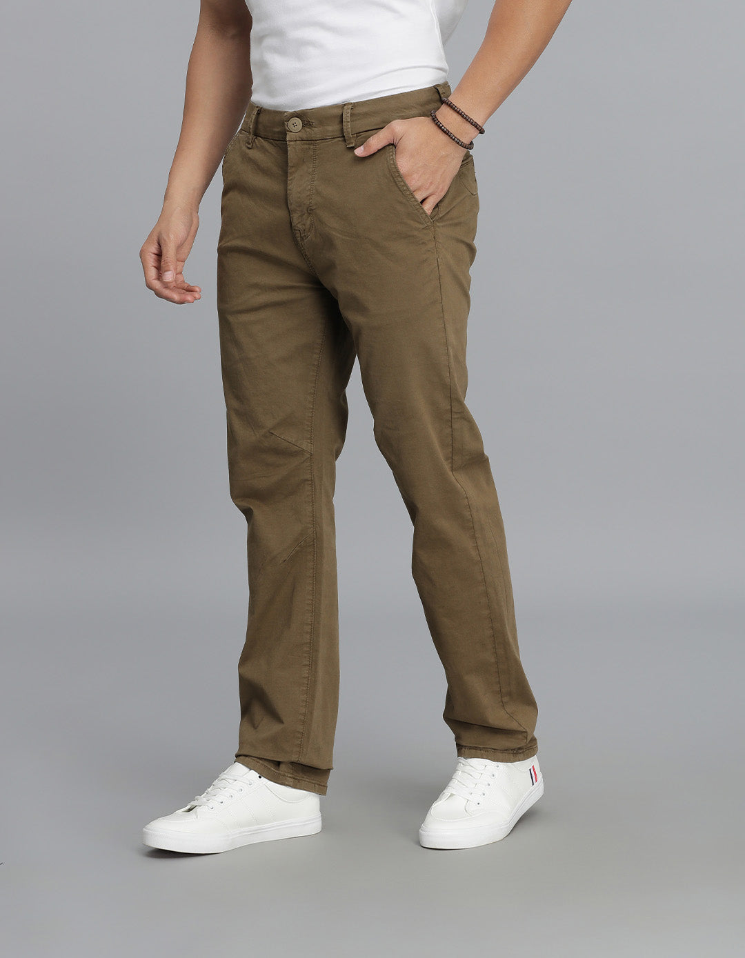 Khaki Regular Fit Cargo Pant