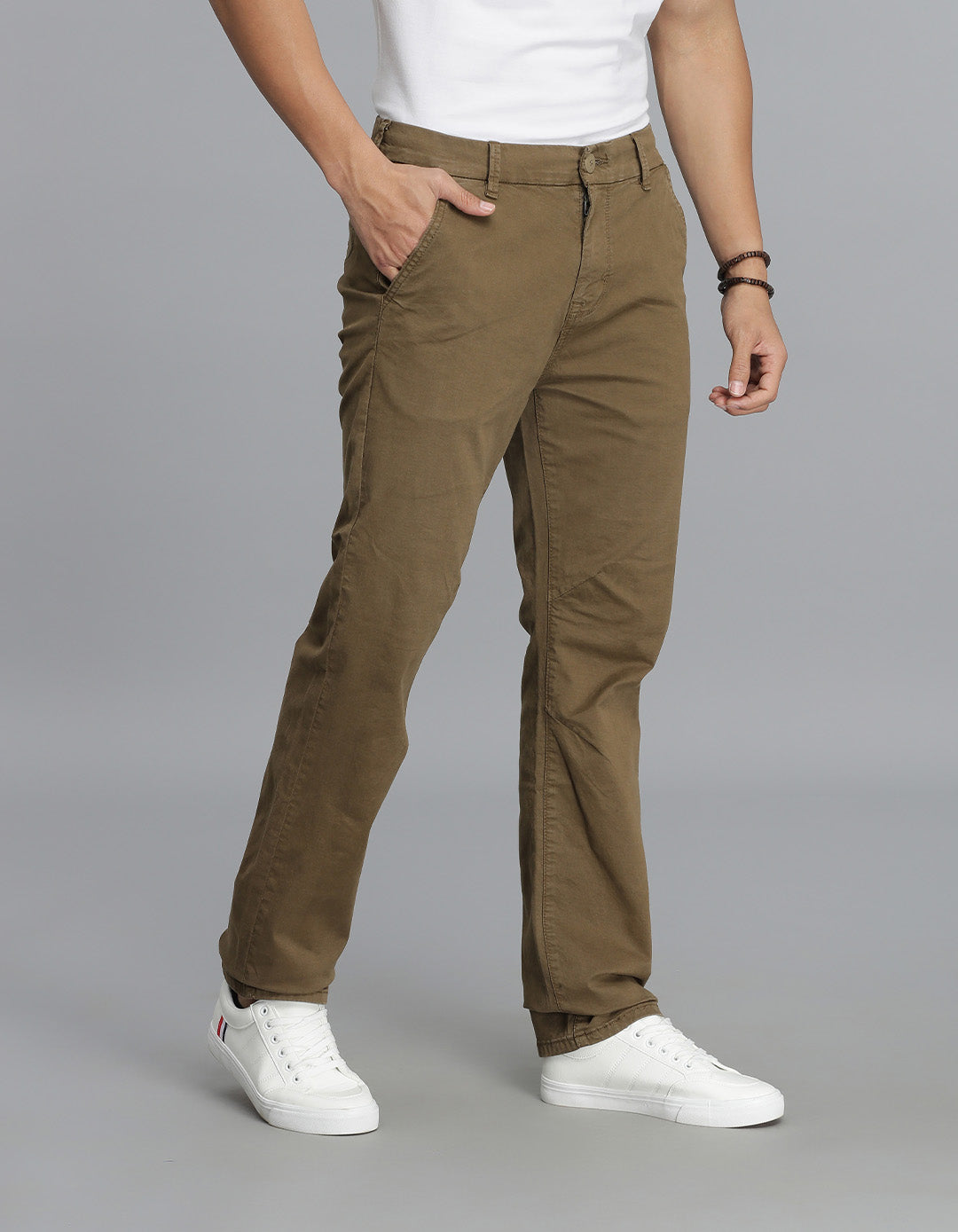 Khaki Regular Fit Cargo Pant