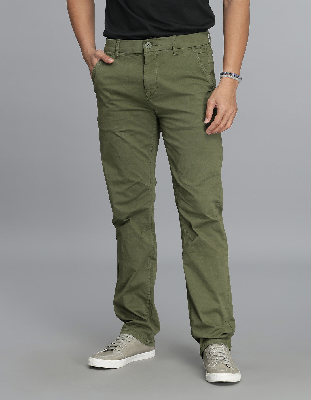 Olive Regular Fit Cargo Pant