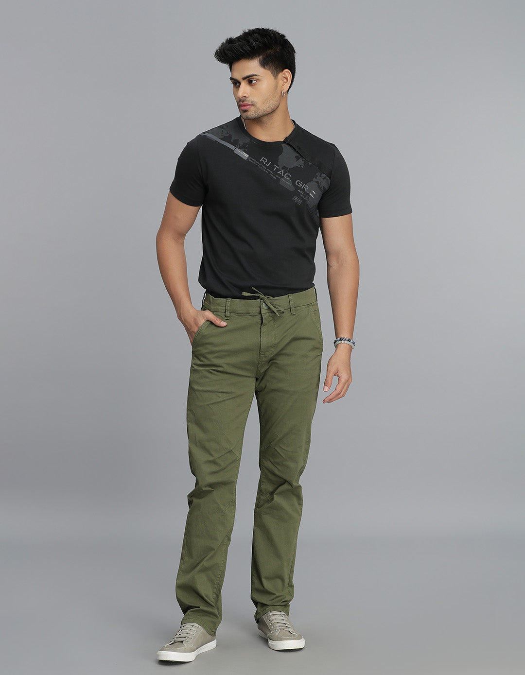 Olive Regular Fit Cargo Pant