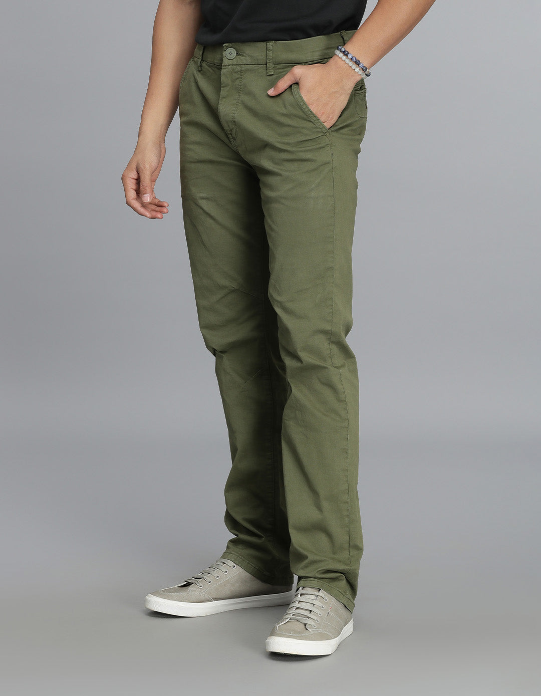 Olive Regular Fit Cargo Pant