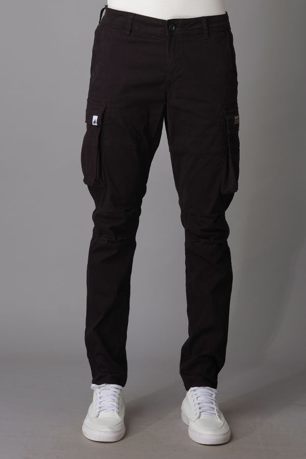 Black Regular Fit Cargo Pant