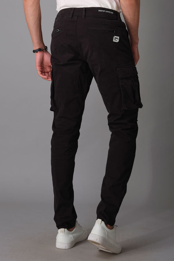 Black Regular Fit Cargo Pant