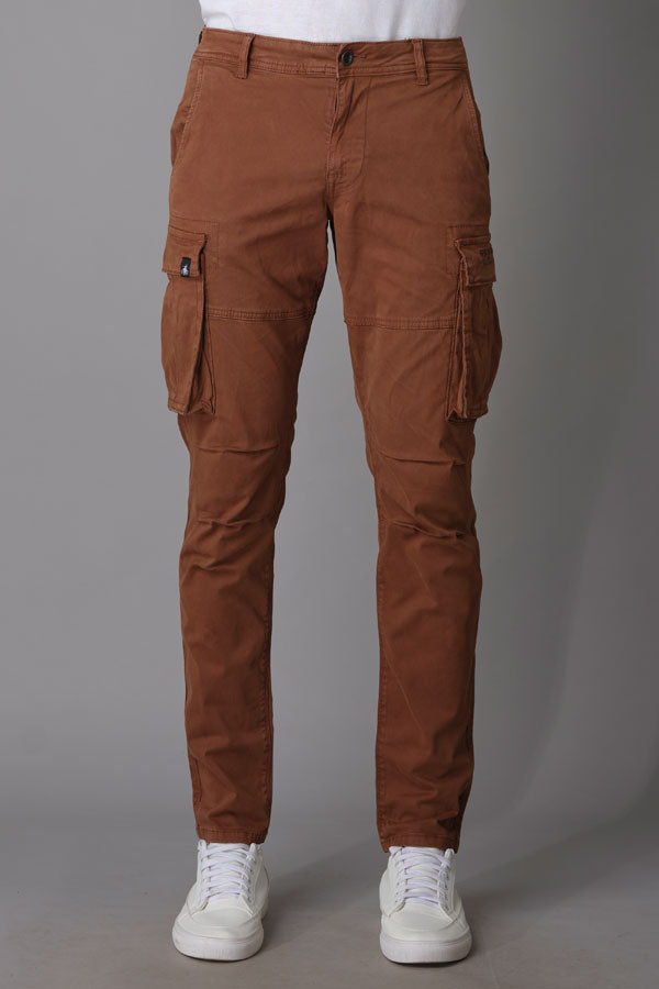 Caramel Brown Cargo Pant (Regular Fit)