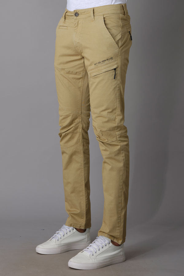 Lt Khaki Regular Fit Cargo Pant