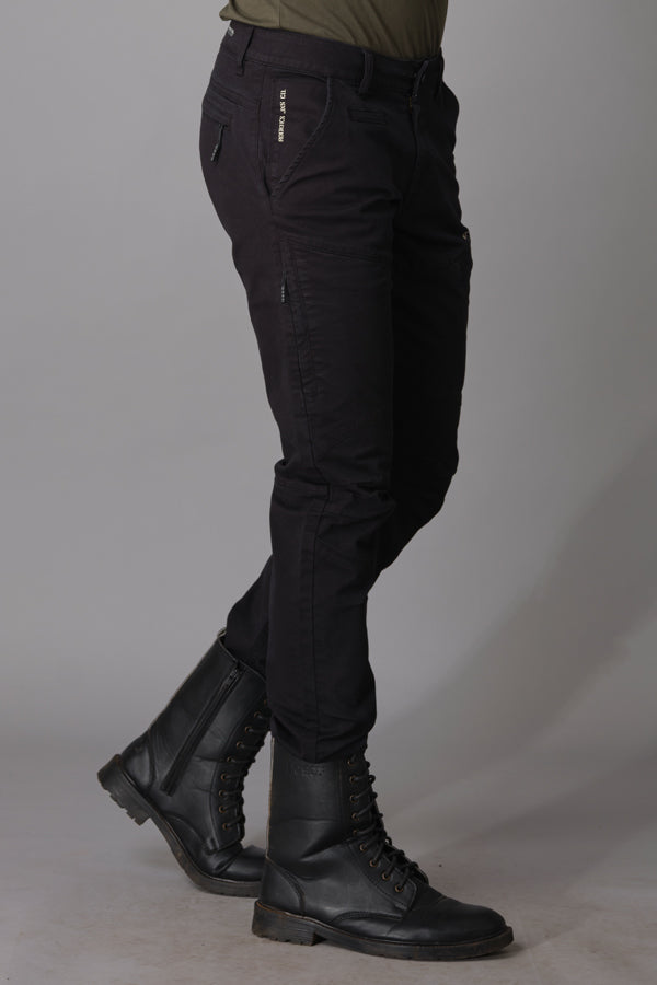 Black Regular Fit Cargo Pant