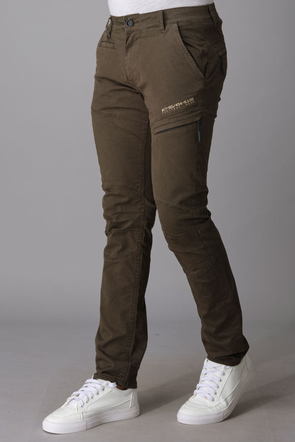 Military Green Regular Fit Cargo Pant