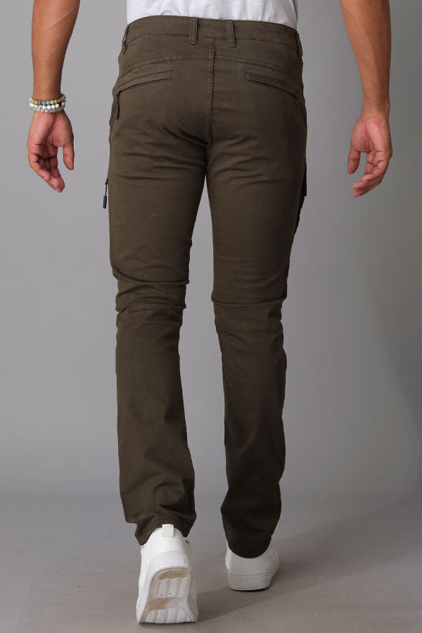 Military Green Regular Fit Cargo Pant