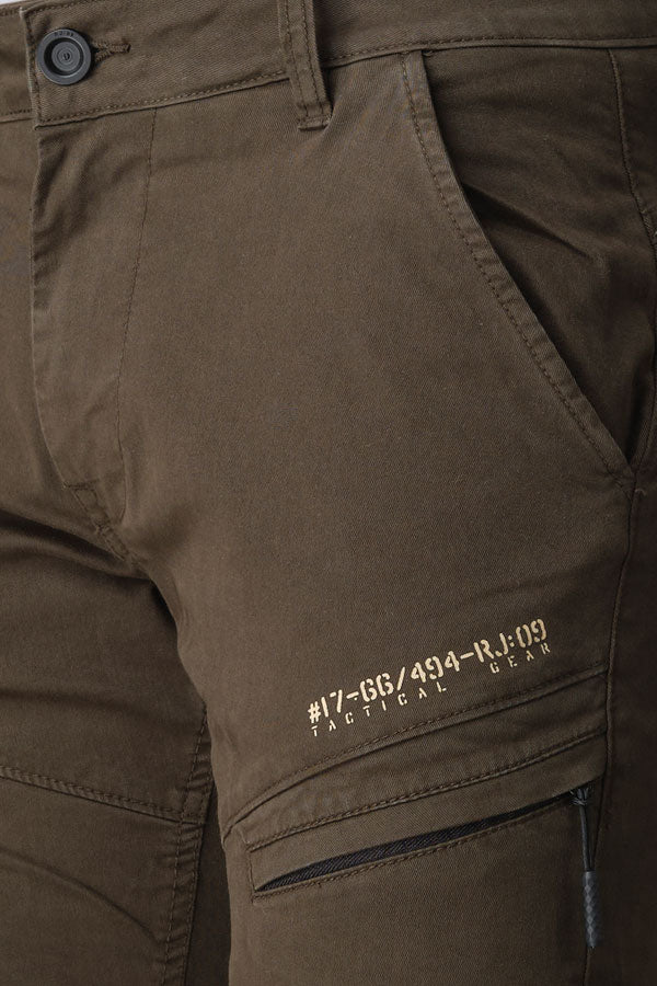 Military Green Regular Fit Cargo Pant