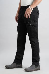 Charcoal Slim Fit Cargo Pant (Regular Fit)