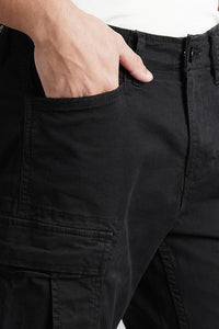 Charcoal Slim Fit Cargo Pant (Regular Fit)