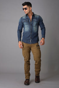 Dark Khaki Regular Fit Cargo Pant