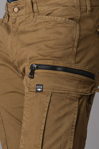 Dark Khaki Regular Fit Cargo Pant