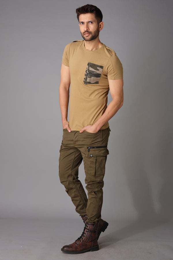 Olive Regular Fit Cargo Pant