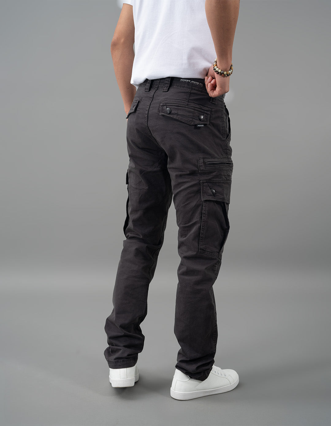 Charcoal Regular Fit Cargo Pant