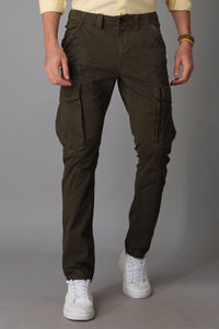 Military Green Regular Fit Cargo Pant