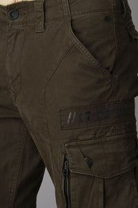 Military Green Regular Fit Cargo Pant