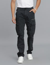 Dk Slate Regular Fit Cargo Pant